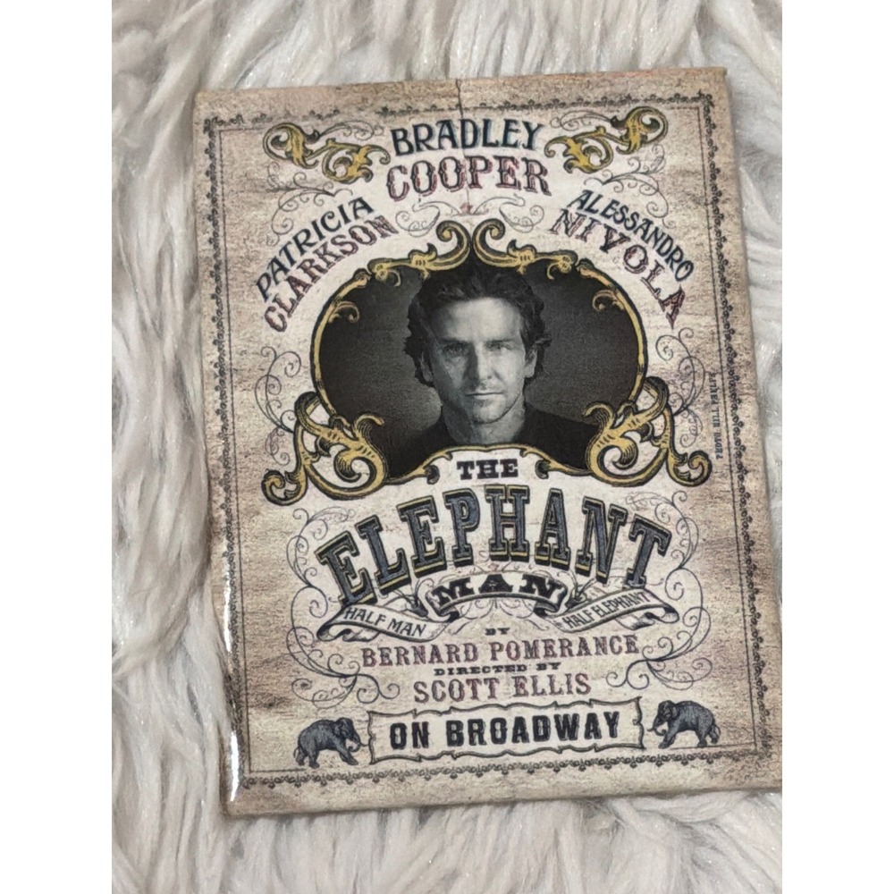 Bradley Cooper The Elephant Man Broadway Magnet Souvenir Theater Memorabilia